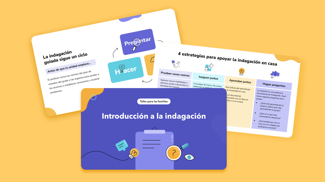 Cover image for Toddle Learn resource, Introducir la indagación a las familias: un taller listo para usar