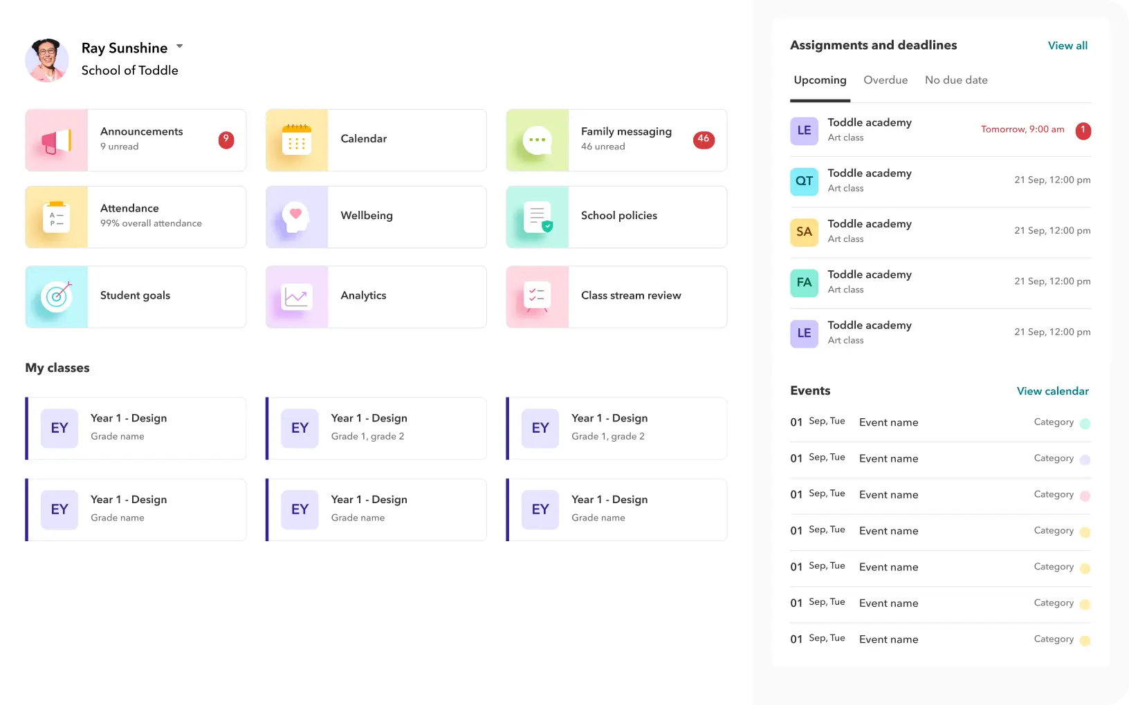 Screenshot of product demo