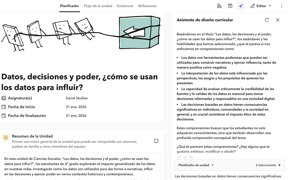 Asistente de diseño curricular